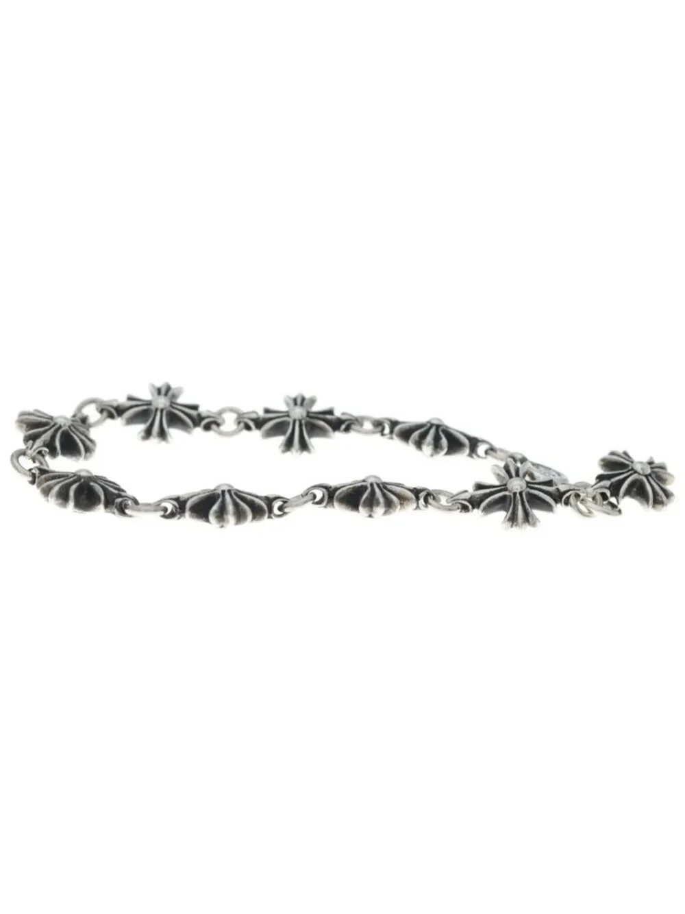 Chrome Hearts CO CH Plus Cutout Bracelet Silver